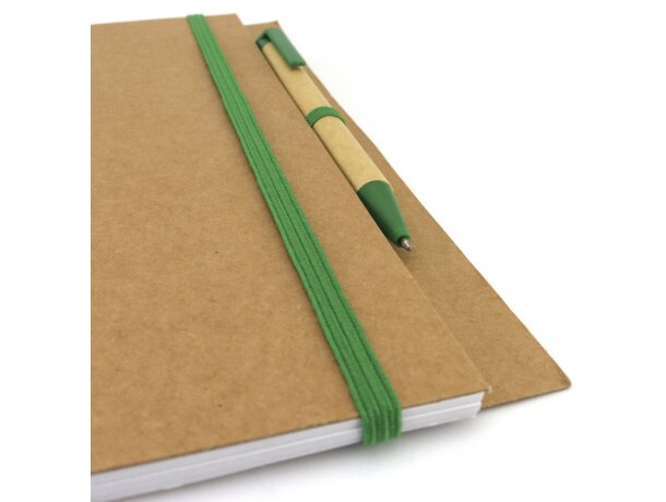 Libreta de cartón ecológico con goma personalizado