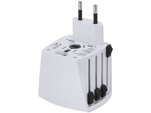 Adaptador viaje universal Skross Muv Micro multiregión compacto detalle 3