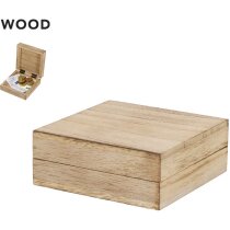 Caja presentación madera natural Macalix vino