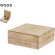 Caja presentación madera natural Macalix con cierre magnético detalle 1
