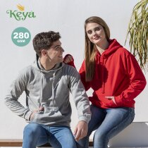 Sudadera capucha unisex 280g mezcla algodón poliéster