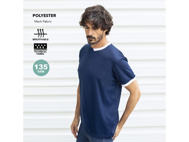 Camiseta de deporte unisex poliéster 135 g/m2 Tecnic Filmur detalle 1