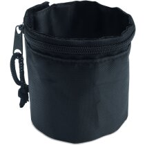 Muñequera fabricada en nylon con bolsillo negra Muñequera fabricada en nylon con bolsillo negra