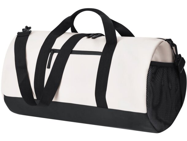 Bolso de viaje Sukar beige con cremallera y asa ajustable detalle 2