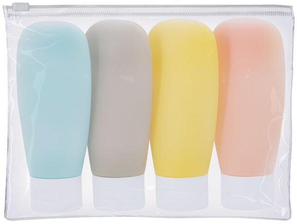 Neceser de viaje Samir transparente con botes incluidos detalle 3