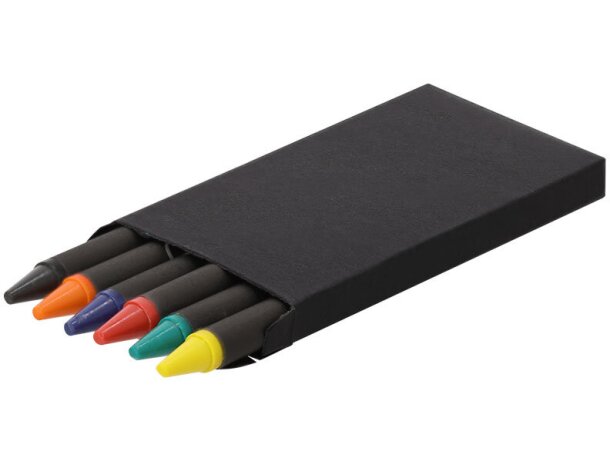 Caja ceras Veseli de cartón reciclado con 6 colores detalle 2