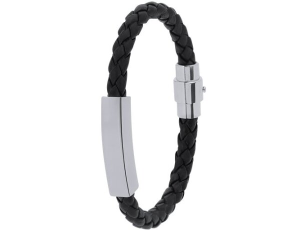 Pulsera Karasef acero inoxidable pulido con grabado láser detalle 2