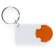Llavero barato para moneda estilo clasio personalizado naranja