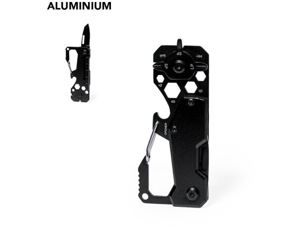 Multiherramienta Valixia con 13 funciones en aluminio detalle 1