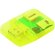 Lector usb de 4 tarjetas amarillo