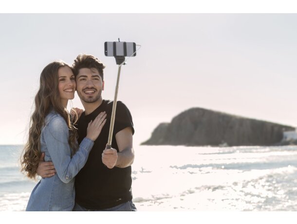 Palo para selfie en acero y varios colores azul