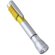 Bolígrafo Mustap con linterna a pilas gris/amarillo