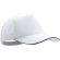 Gorra Kisse sencilla con visera curbada merchandising blanco