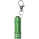 Llavero linterna Musday con 3 LEDs en aluminio reciclado Verde