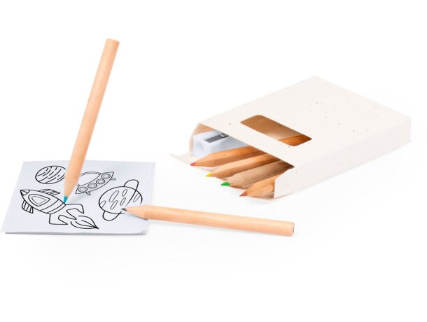 Set semillas Elaris con lápices y papel plantable petunia detalle 3