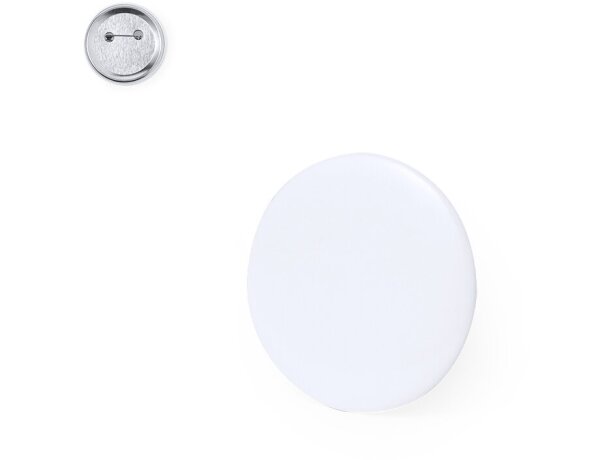 Pin Suju de metal blanco personalizable con imperdible detalle 1