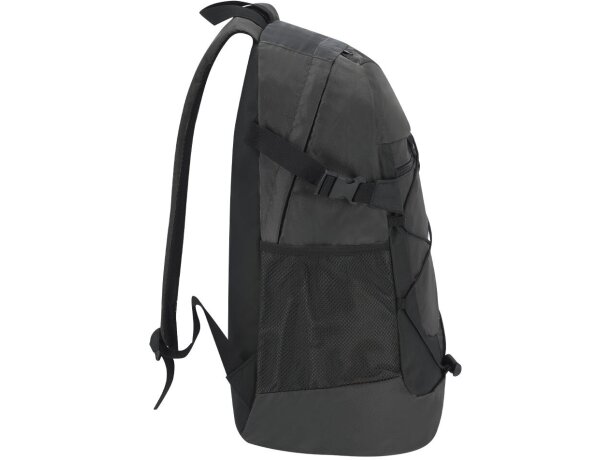 Mochila Zaroc nylon reciclado 210D ripstop con bolsillos detalle 4