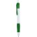 Bolígrafo de plástico con clip en color combinado verde