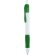 Bolígrafo de plástico con clip en color combinado verde