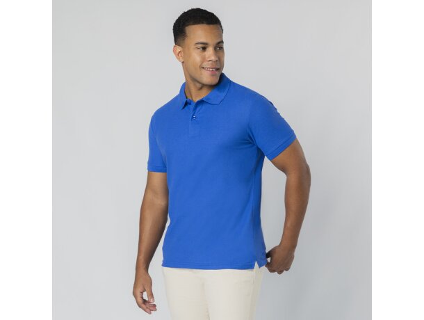 Polo adulto color Charles algodón ring spun piqué 180 g/m² detalle 1