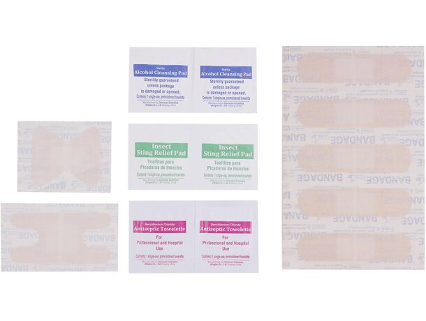 Kit emergencia Fredek con 14 accesorios y mosquetón metálico detalle 5