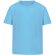 Camisetas niños algodón peinado 160 g/m2 Azul claro