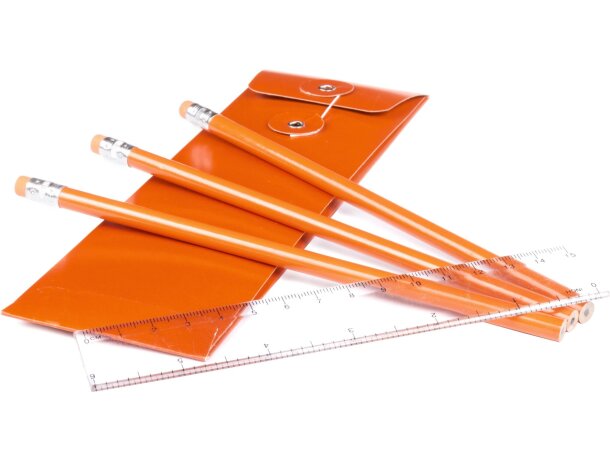 Estuche de cuatro piezas con regla barato