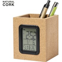 Portalápiz publicitario multifunción de corcho natural