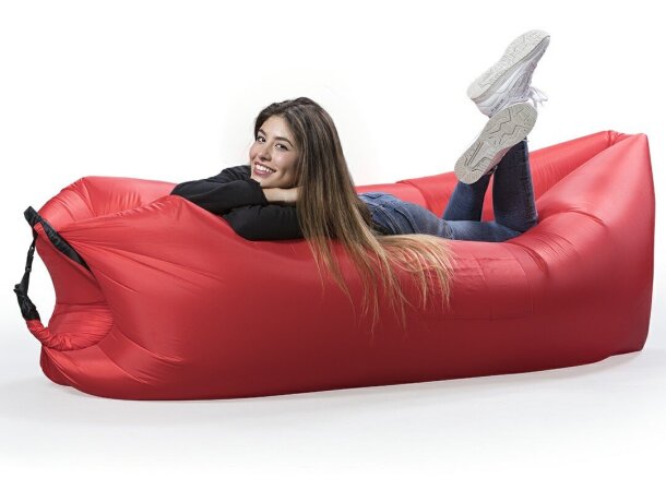 Cama inflable de colores personalizada roja Cama inflable de colores personalizada roja
