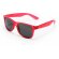 Gafas Musin de sol de colores transparentes personalizado rojo