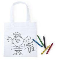 Bolsa de Navidad para colorear grabada