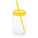 Tarro de cristal plástico de cocina Amarillo