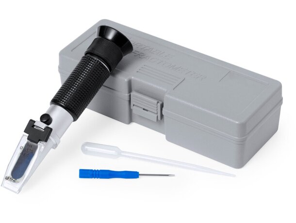 Refractómetro Jekux medidor Brix portátil con estuche detalle 2