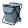Silla con nevera integrada con costuras reforzadas eva Sagan Gris