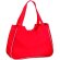Maxi bolsa de playa con neceser roja