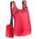 Mochila plegable de material ripstop Rojo