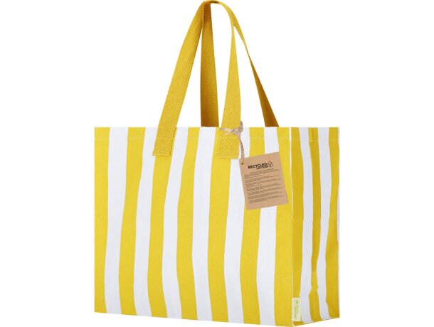 Bolsa algodón reciclado Marylis con asas reforzadas detalle 11