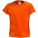 Camiseta Hecom de niño 135 gr color personalizada naranja