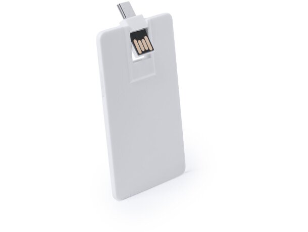Memoria USB 16GB para publicidad compacta Milen para empresas blanco