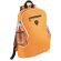 Mochila urbana Humus con bolsillos laterales de rejilla naranja