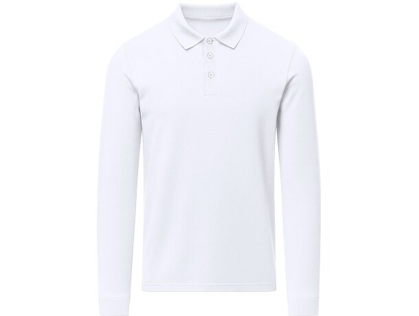 Polo adulto blanco Charlot detalle 1