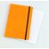 Bloc de notas con 80 hojas flexible naranja barato