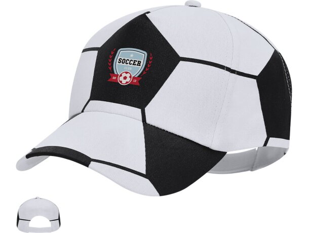 Gorra Wesson de algodón con cierre velcro y diseño 5 paneles detalle 1