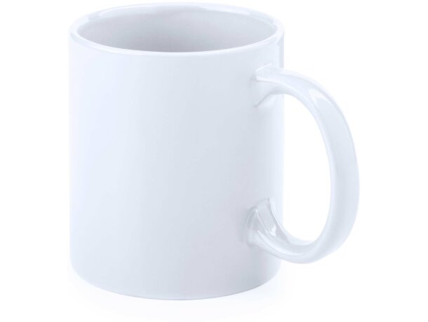 Taza blanca grabada