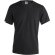 Camiseta Adulto manga corta en Color "keya" Negro