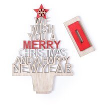 Árbol navidad de madera desmontable