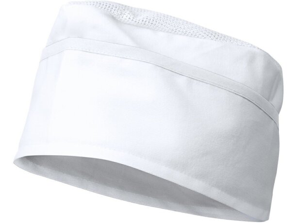 Gorro de cocina ribete color blanco personalizado