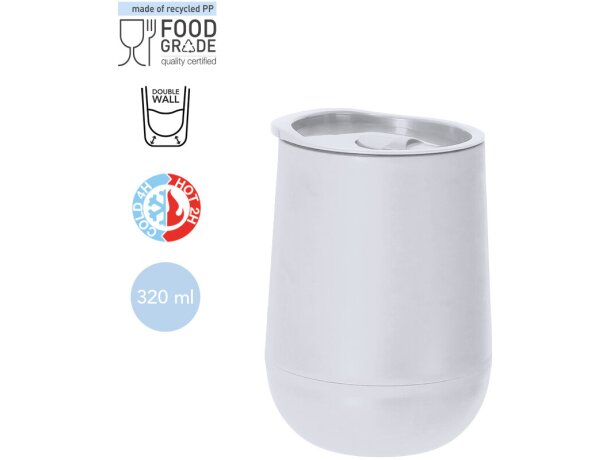 Vaso térmico Rechex 320ml con tapa dosificadora y doble pared detalle 1