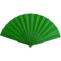 Abanico plegable poliéster con varillas PP color