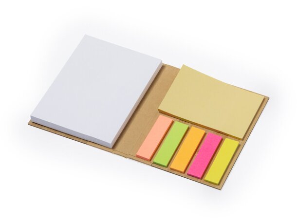 Bloc de bambú con notas adhesivas de colores Oresten detalle 3